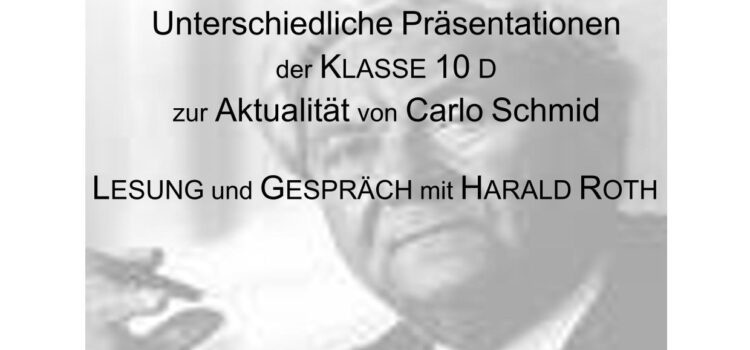 „Verteidiger der Demokratie“ – Carlo Schmid-Abend